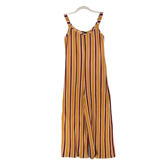 NWT Wild Fable Jumpsuit Womens Size XS Mustard Yellow Textured Wide Leg Crop - Picture 1 of 7